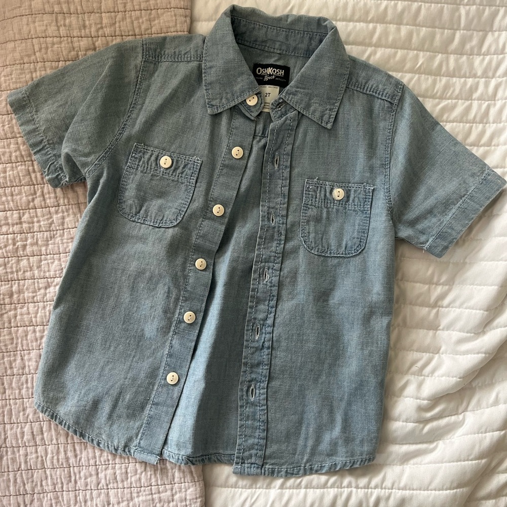 Oshkosh Chambray Button Down Shirt